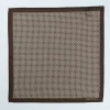 Marco Capelli Geo Dot Silk Pocketsquare - Stone