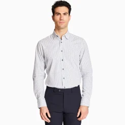 Marco Capelli Graphic Diamond Print Shirt - Blue