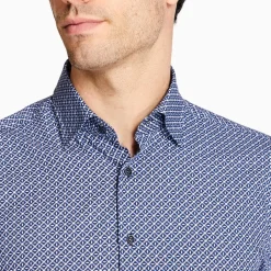 Marco Capelli Graphic Print Shirt - Navy
