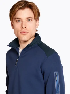 Marco Capelli Half Zip Sweatshirt - Blue
