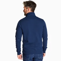 Marco Capelli Honeycomb Quarter Zip Sweatshirt - Blue