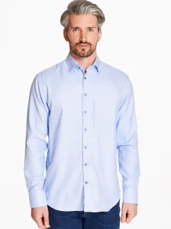 Marco Capelli Houndstooth Shirt - Blue