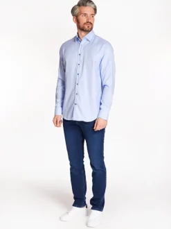 Marco Capelli Houndstooth Shirt - Blue