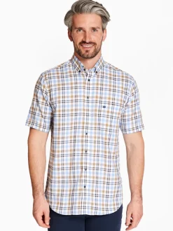 Marco Capelli League Check Shirt - Blue