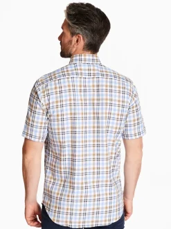 Marco Capelli League Check Shirt - Blue