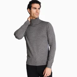 Marco Capelli Lightweight Polo Neck - Grey