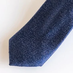 Marco Capelli Melange Silk Tie 8cm - Navy