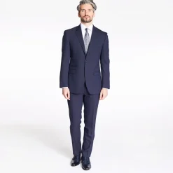 Marco Capelli Mini Check 2 Piece Suit - Navy