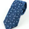 Marco Capelli Mini Floral 8cm Silk Tie - Blue