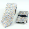 Marco Capelli Mini Floral 7.5cm Tie With Pocket Square - Stone