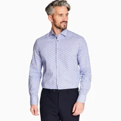 Marco Capelli Mini Paisley Shirt - Blue