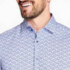 Marco Capelli Mini Paisley Shirt - Blue