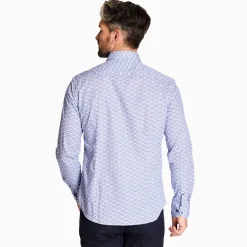 Marco Capelli Mini Paisley Shirt - Blue