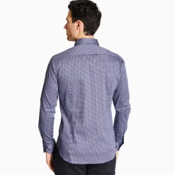 Marco Capelli Minimal Print Shirt - Navy