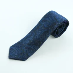 Marco Capelli Paisley 7.5cm Tie - Navy