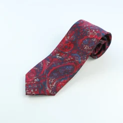 Marco Capelli Paisley Print 8cm Silk Tie - Red
