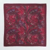 Marco Capelli Paisley Print Silk Pocketsquare - Red