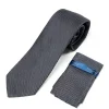 Marco Capelli Pattern 8cm Silk Tie With Pocket Square - Navy
