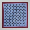 Marco Capelli Pattern Silk Pocketsquare - Blue