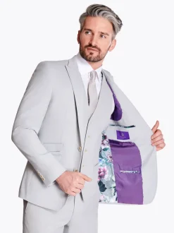 Marco Capelli Pindot 3 Piece Suit - Stone