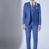 Marco Capelli Plain 3 Piece Suit - Blue