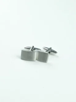 Marco Capelli Plain Cufflink - Silver