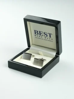 Marco Capelli Plain Cufflink - Silver