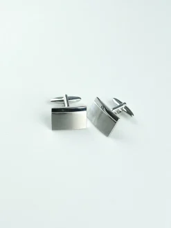 Marco Capelli Plain Cufflink - Silver