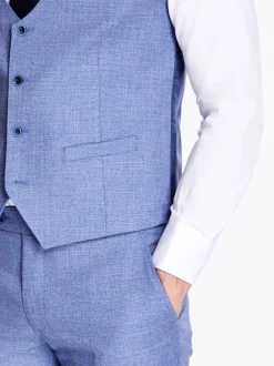 Marco Capelli Plain Waistcoat - Blue