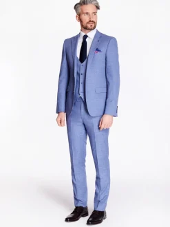 Marco Capelli Plain Waistcoat - Blue