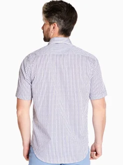 Marco Capelli Poplin Stripe Shirt - White