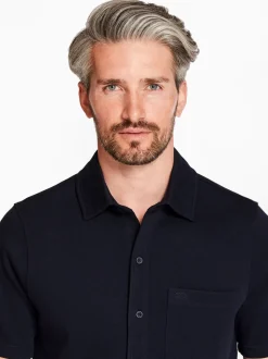 Marco Capelli Puglia Knitted Shirt - Navy