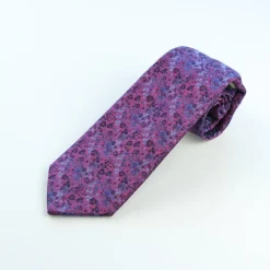 Marco Capelli Sartorial Floral 8cm Silk Tie - Pink
