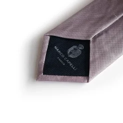 Marco Capelli Sartorial Geo 8cm Silk Tie - Pink