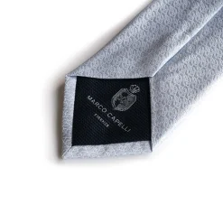 Marco Capelli Sartorial Geo 8cm Silk Tie - Blue