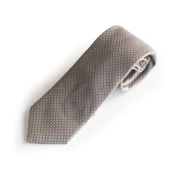 Marco Capelli Sartorial Star 8cm Silk Tie - Stone