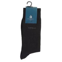 Marco Capelli Soft Cotton Logo Socks - Black