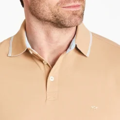 Marco Capelli Soft Cotton Tipping Polo - Sand