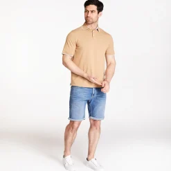 Marco Capelli Soft Cotton Tipping Polo - Sand