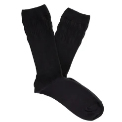 Marco Capelli Soft Top Cotton Logo Socks - Black