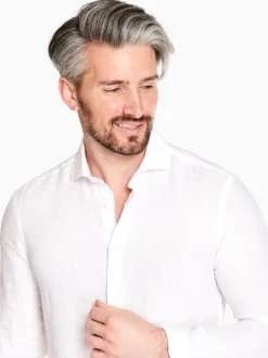 Marco Capelli Soft Wash Linen Lyocel Shirt - White