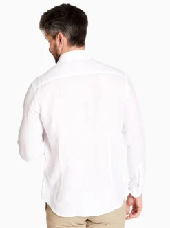 Marco Capelli Soft Wash Linen Lyocel Shirt - White