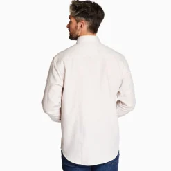 Marco Capelli Tencel Herringbone Cotton Wool Shirt - Stone