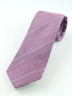 Marco Capelli Textured 8cm Silk Tie - Pink