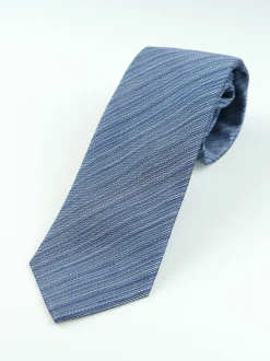 Marco Capelli Textured 8cm Silk Tie - Blue