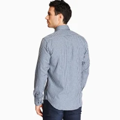 Marco Capelli Twill Check Shirt - Navy
