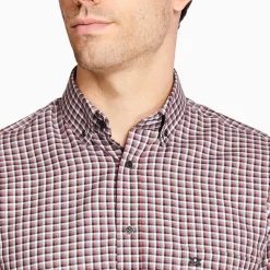 Marco Capelli Twill Check Shirt - Red