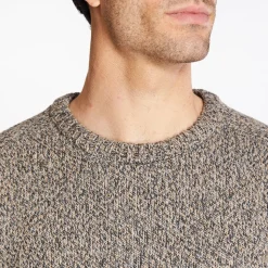 Marco Capelli Wool Silk Crew Neck Sweater - Brown