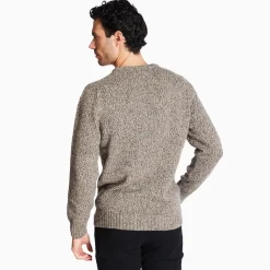 Marco Capelli Wool Silk Crew Neck Sweater - Brown