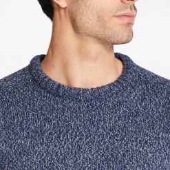Marco Capelli Wool Silk Crew Neck Sweater - Blue